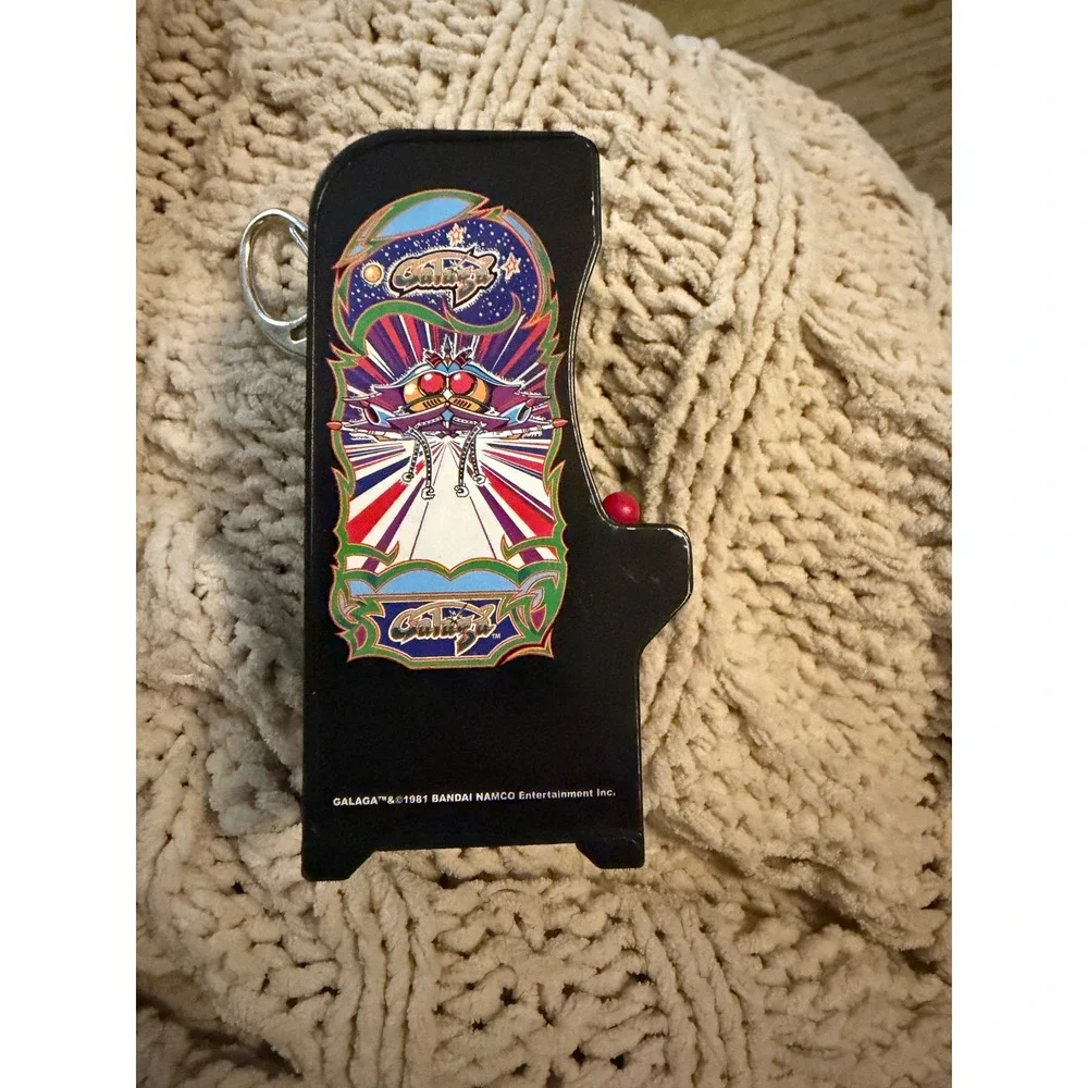 Galaga Tiny Arcade Miniature Handheld Game Keychain Bandai Namco Retro 2020